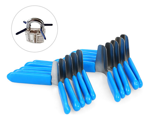 Juego De Abrelatas Padlock Shim Tools (azul) Y Accesorios