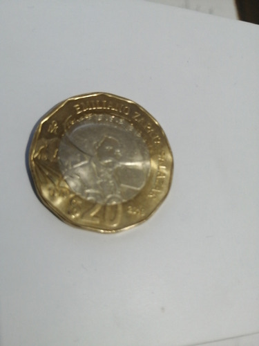 Moneda Conmemorativa De 20 Pesos Emiliano Zapata De Colecció