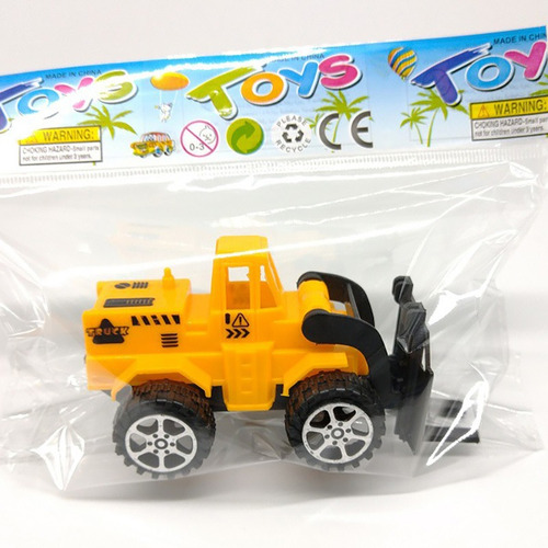 12pz Juguete Excavadora Camión Bulldozer Carro Construcción Excavadora Amarillo