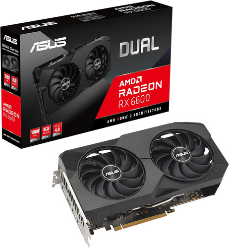 Tarjeta De Video AMD ASUS DUAL Radeon Rx 6600 8gb  DUAL-RX6600-8G-V2