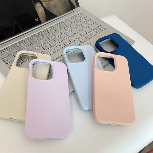 Capa De Silicone Líquido Macio De Uso Rígido Para iPhone