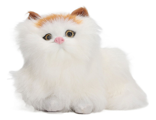 Muñeca De Gato Simulada, Suave, De Felpa, Que Abre Los Ojos