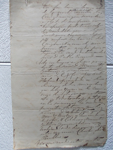 6970-carta  Candidatura Congreso Nac. Por San Luis Año  1872