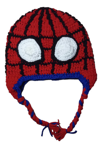 Gorro Spiderbaby Chullo Tejid Crochet. Invierno Hombre Araña