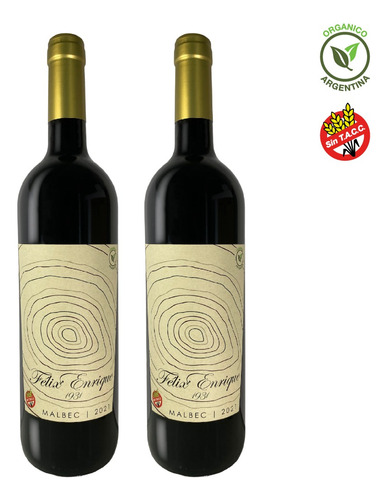 Malbec 2021 Orgánico Sin Tacc Sustentable Félix Enrique - X2