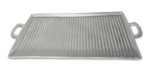 Plancha Doble Estriada De Aluminio Fundido