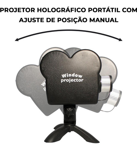 Projetor De Luz Halloween E Natalino Parede E Janela Luxo