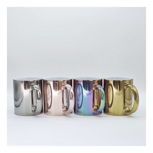 Taza Espejo Tornasol 11oz Sublimar Sublimación (5pz) Color Tornasol Espejo Taza Tornasol Espejo