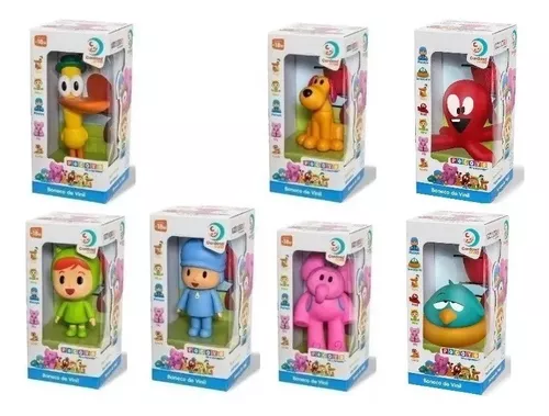 Boneco Pocoyo Pelucia 35cm Cabeça Vinil Fofinho C/ Cheirinho