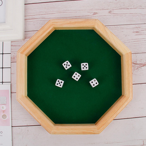 Bandeja De Madera De Lujo Con Forma De Octágono Para Juegos