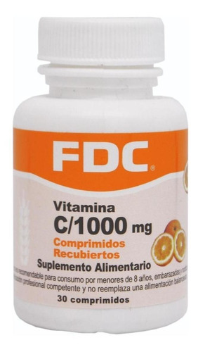 Vitamina C 1000 X 30 Comprimidos