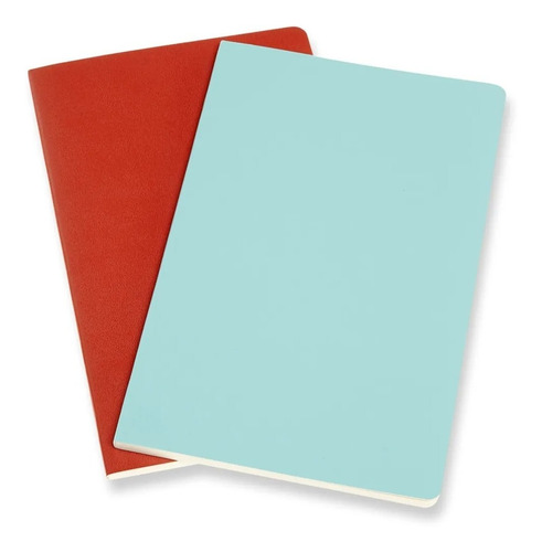 2 Libretas Moleskine Original Lisas Desprendibles Rojo Azul