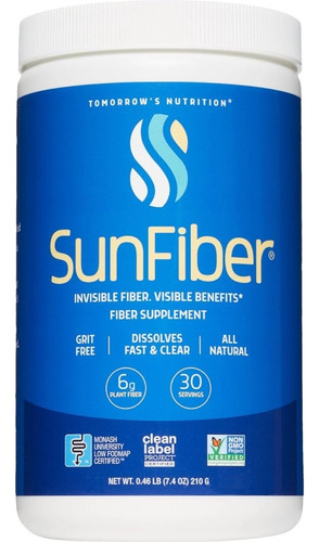 Suplemento Prebiótico Sunfiber De 30 Porciones