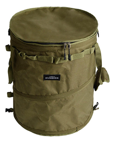 Cubo De Basura For Acampar Al Aire Libre, Verde 41cmx47cm