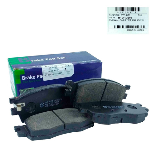 Imagen 2 de 10 de Pastillas Delanteras Kia Rio Cvvt 1.6 2008 2009 2010 2011
