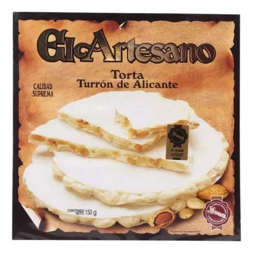 Torta Turron De Alicante El Artesano 150g C/ Almendra España