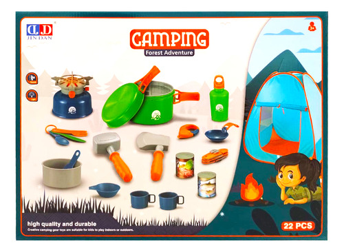 Set De Camping Con Carpa 22 Piezas