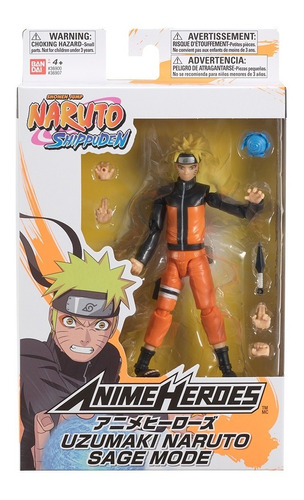 Figura Naruto Shippuden - Naruto Modo Sage Original Bandai