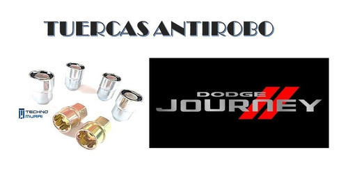 Tuercas De Seguridad Antirobo Llantas Dodge Journey + Envío