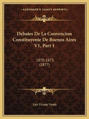 Libro Debates De La Convencion Constituyente De Buenos Ai...