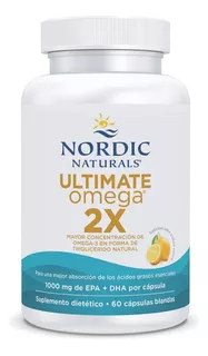 Ultimate Omega 2x 1000mg Nordic X 60 Capsulas Blandas