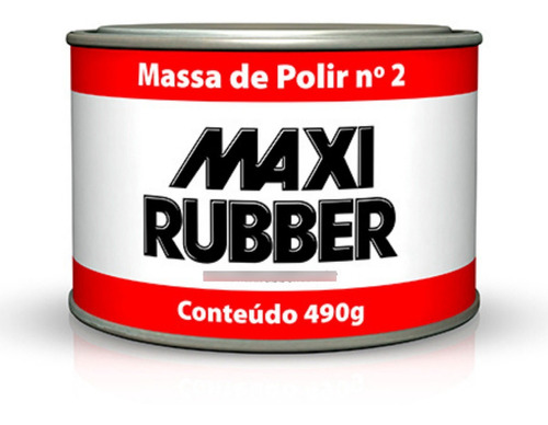 Massa De Polir N2 Maxxi Rubber 490g Polimento Automotivo