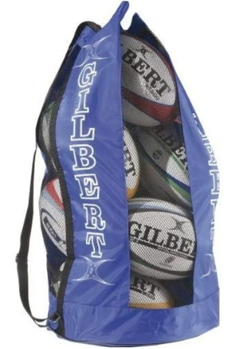 Imagen 1 de 3 de Bolso Porta Pelotas Para Rugby Gilbert Reforzado Con Red