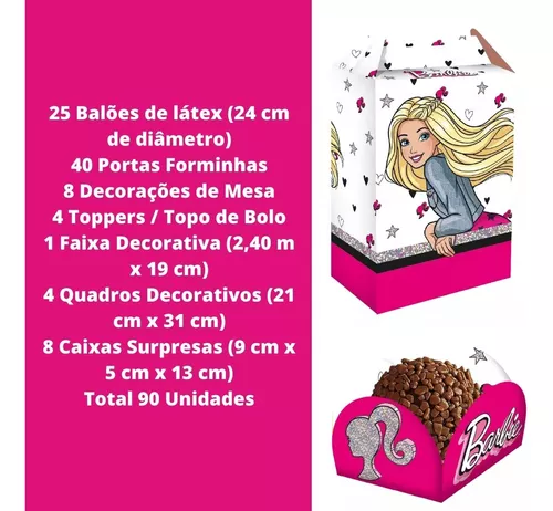 Topo de bolo Barbie (un)