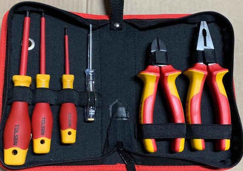 Imagen 5 de 5 de Set De Herramientas Aisladas Tolsen 6 Piezas Para 1000 Volt