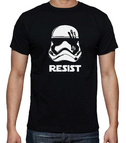 Remera Star Wars Trooper Resist (negra) Ideas Mvd