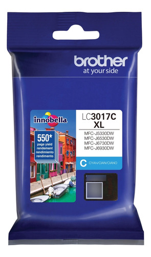 Brother Tinta Lc3017c Para 550 Paginas Cyan