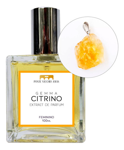 Coffret Perfume Gemma Citrino 100ml + Pingente De Presente