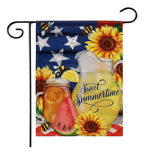 Deloky Summer Time Outdoor Garden Flag - 12×18 Casa Decorati