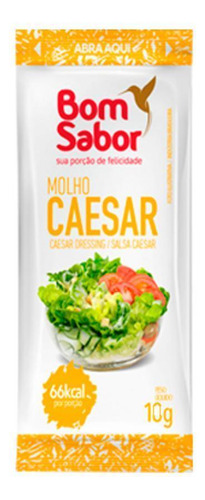 Molho Salada Bom Sabor Caesar 10g Caixa Com 200 Unidades