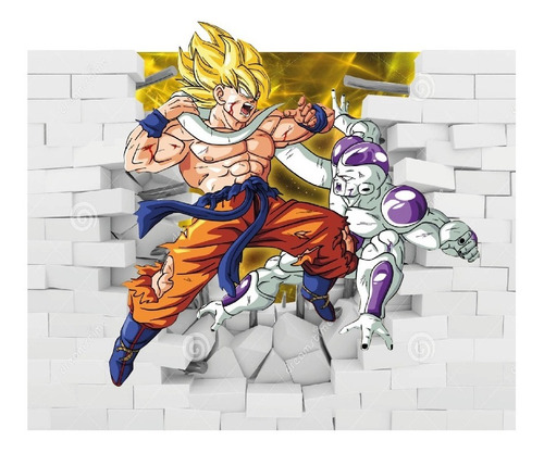 Dragon Ball Vinil En Pared 100cm X60cm