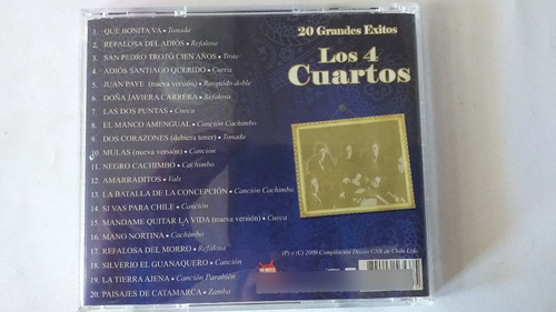 Cd Los 4 Cuartos/ 20 Grandes Exitos (Usado)