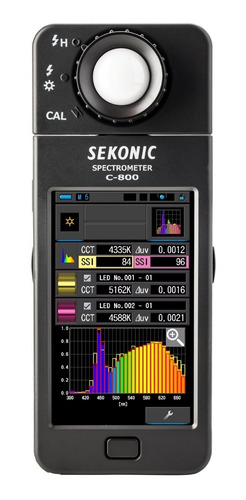Imagen 3 de 10 de Colorímetro Espectómetro Sekonic C-800 Luxometro Cine Video
