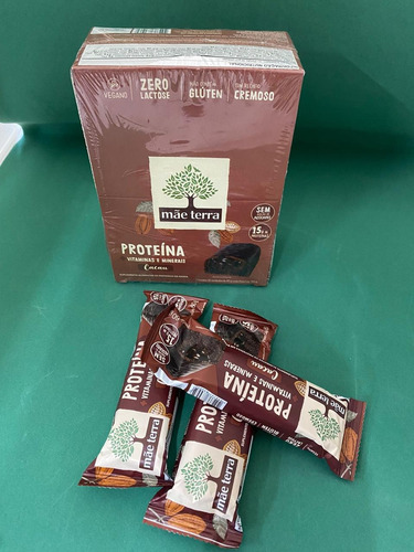Barra Proteica Vitamina 12un X 60g Vegano Mãe Terra Mixnutri