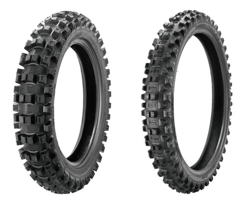 Kit Pneu Borilli 100/100-18 Exc + 90/90-21 7 Days Crf 230