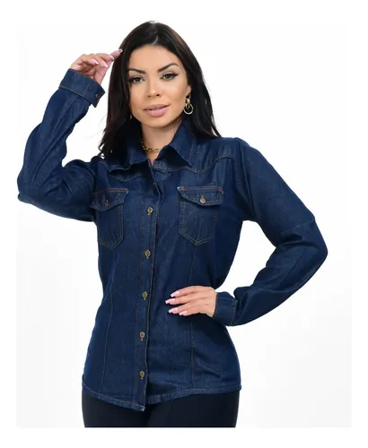 Blusa 2025 jeans escura