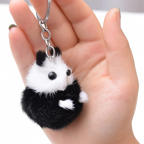 M Cartoon Plush Doll Keychain Panda Forma De Forma De