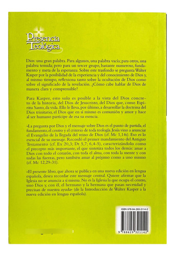 El Dios De Jesucristo - Walter Kasper - 2a Edición