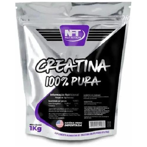 Creatina Monohidratada 100% Pura 1 Kilo Refil Nft