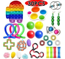 Comprar 30 Peças Fidget Push Pop It Brinquedos Sensoriais Caixa Mist