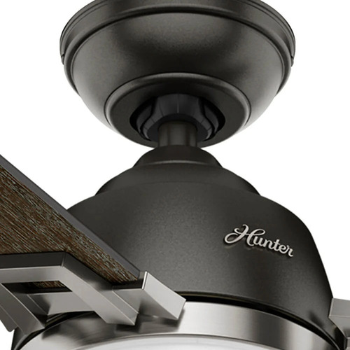 Ventilador De Techo Leoni 48 Pulg Bronce/níquel Tres Aspas 1.219 M 60 Noble Bronce / Níquel Cepillado Roble Negro / Nogal Oscuro Mdf 3
