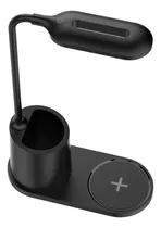 Comprar Lampara Led De Escritorio Carga Inal 10w Porta Utiles Ht-513