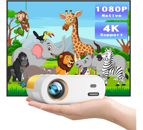 Mini Proyector Yowhick Para iPhone, Proyector Hd Nativo 1080