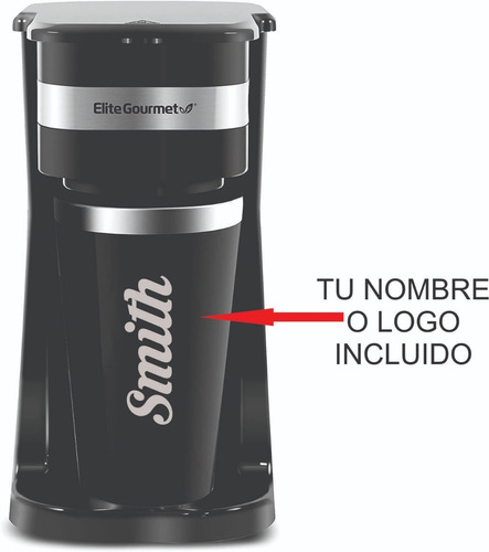 Cafetera Con Vaso Con Grabado Laser Incluido