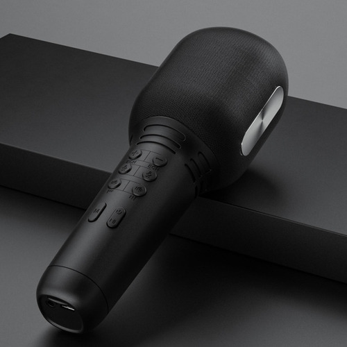 Micrófono Inalámbrico Bluetooth De Mano Karaoke Mic, Negro