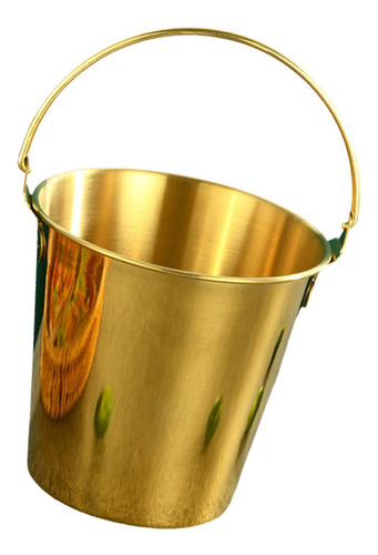 Cubo De Hielo De Metal, Cubo De Hielo De Acero Oro